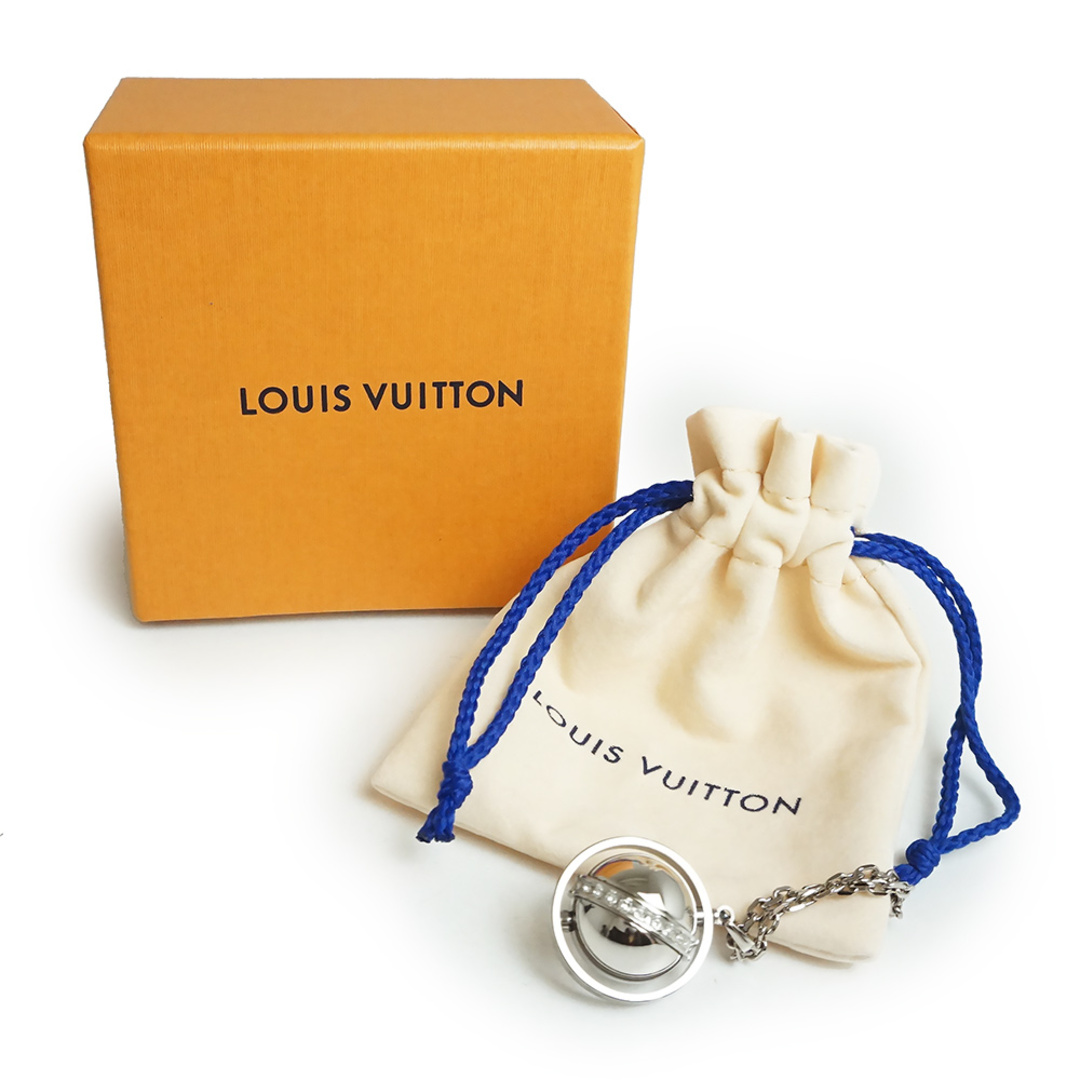 LOUIS VUITTON(ルイヴィトン)のルイ ヴィトン LOUIS VUITTON ペンダント LVグローブ ネックレス シルバー M00327 三段階調節 箱付 LOUIS VUITTON（新品・未使用品） メンズのアクセサリー(ネックレス)の商品写真