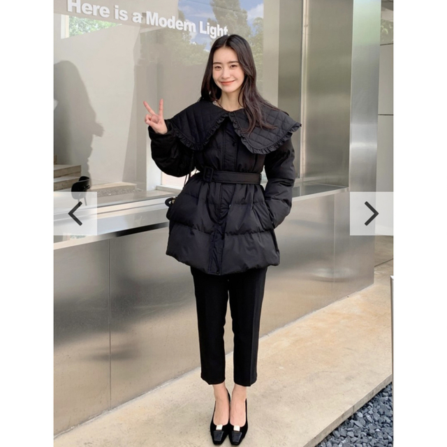 BIRTHDAY BASH(バースデーバッシュ)のbirthday bash❤︎JASMINE CALLOR COAT レディースのジャケット/アウター(ダウンコート)の商品写真