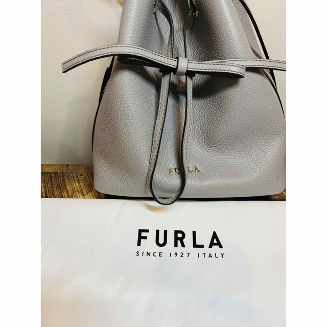 Furla(フルラ)の最終値下げ☆【未使用に近い】FURLA 2way ショルダーバッグ グレー レディースのバッグ(ショルダーバッグ)の商品写真