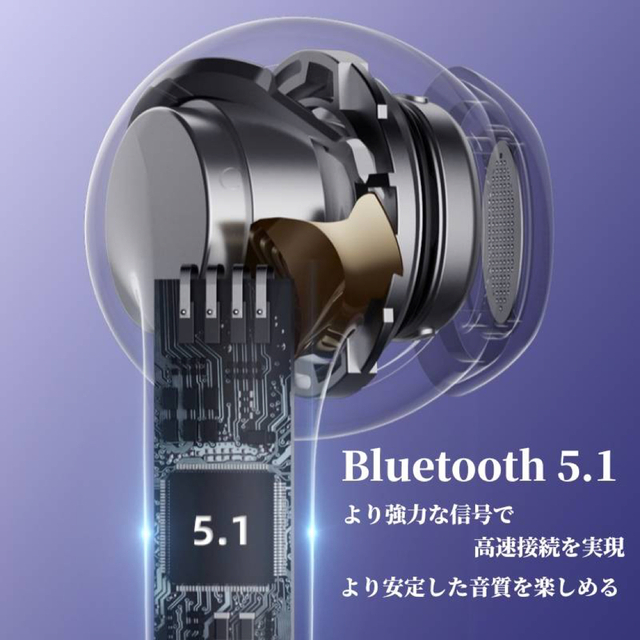 Lenovo(レノボ)のLenovo Bluetooth イヤホン LP40Pro おまけ付き ブラック スマホ/家電/カメラのオーディオ機器(ヘッドフォン/イヤフォン)の商品写真