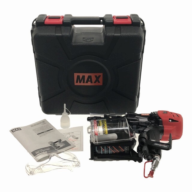 ☆未使用品☆ MAX マックス 90mm 高圧スーパーネイラ HN-90N6 ( D ) -G グレー 釘打ち機 61704