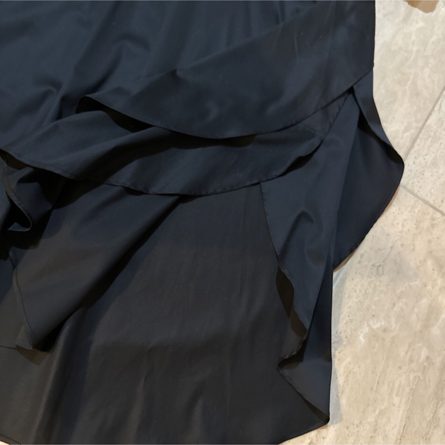 Stina closet/crepe dress/黒 レディースのフォーマル/ドレス(ロングドレス)の商品写真