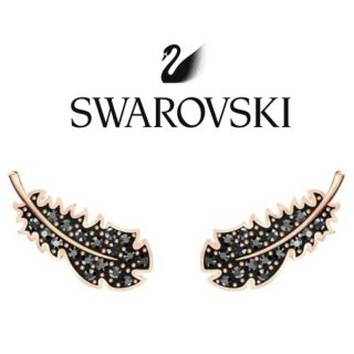 スワロフスキー(SWAROVSKI)のスワロフスキー ピアス 愛の不時着 ユンセリ着用 フェザー 羽根 NAUGHTY(ピアス)