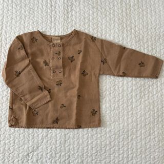 キャラメルベビー&チャイルド(Caramel baby&child )のstudio boheme paris カリン柄トップス 36m(Tシャツ/カットソー)