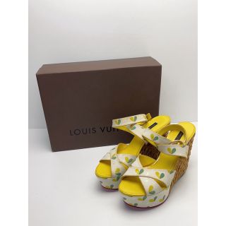 ルイヴィトン(LOUIS VUITTON)のX178 美品 ルイヴィトン サンダル ミュール サイズ38 1/2(サンダル)