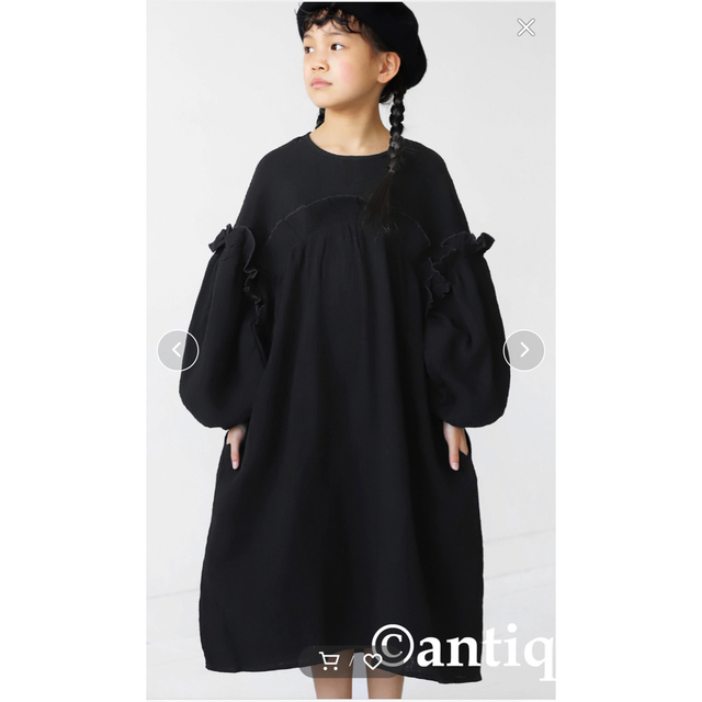 antiqua(アンティカ)のantiqua アンティカ　ワンピース　130 キッズ/ベビー/マタニティのキッズ服女の子用(90cm~)(ワンピース)の商品写真