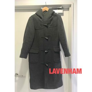 ラベンハム(LAVENHAM)のラベンハムLAVENHAMロングダッフルコート毛100%チャコールグレー英国製(ダッフルコート)