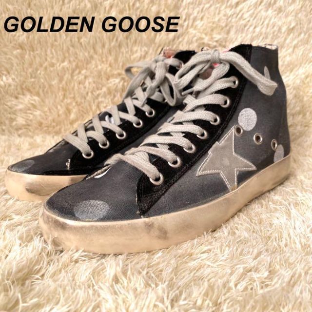 GINGER掲載商品】 Golden Goose サイズ36 スニーカー 黒 ブラック