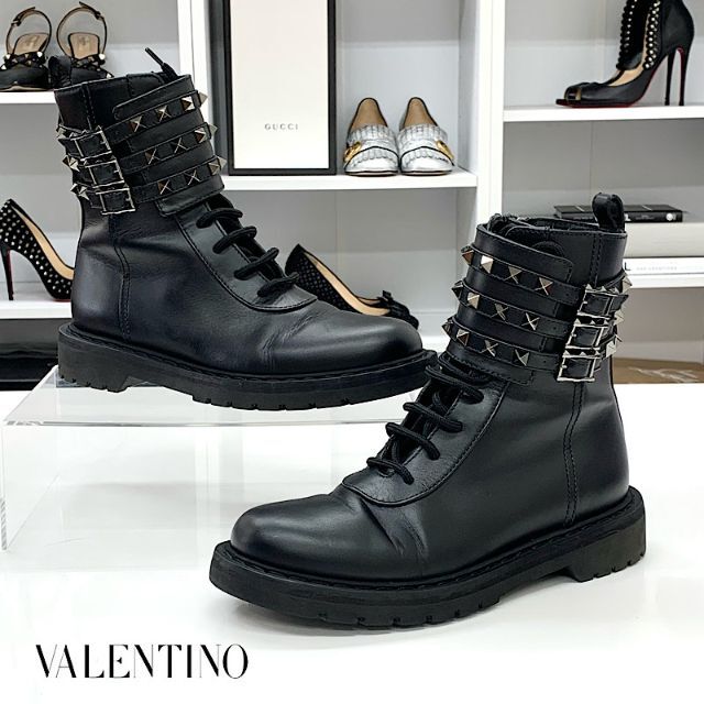 大きい割引 VALENTINO - 5311 ヴァレンティノ ロックスタッズ レザー