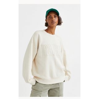 エイチアンドエム(H&M)の【ほぼ新品】完売商品　H&M クルーネックスウェットシャツ(トレーナー/スウェット)