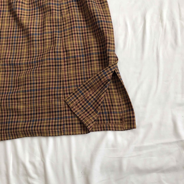 GU(ジーユー)の美品✨GU スカート 大きい 千鳥格子 ブラウン XL レディースのスカート(ロングスカート)の商品写真