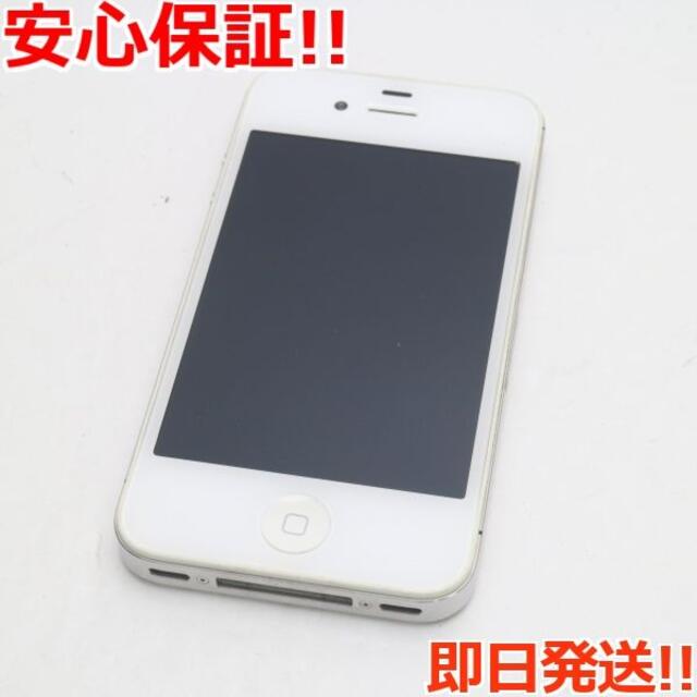 美品 au iPhone4S 16GB ホワイト 白ロム