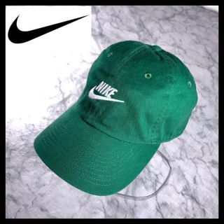 ナイキ(NIKE)の希少カラー NIKE ナイキ 6パネル キャップ 緑 グリーン 刺繍ロゴ(キャップ)