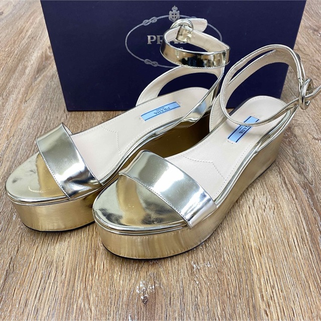 PRADA - r2916 プラダ プラットホーム サンダル 37 1/2の通販 by BRAND