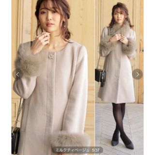 プロポーションボディドレッシング(PROPORTION BODY DRESSING)の新品未使用♡ファー付きコート(ロングコート)