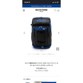 ミズノ(MIZUNO)のゴメン様専用　ベイスターズファンフェスティバル2022 ミズノリュック(野球)