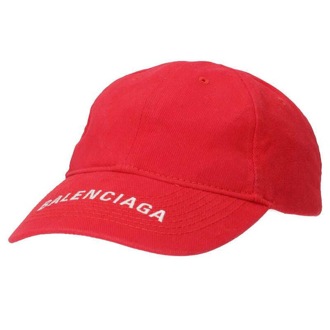 バレンシアガ ロゴ刺繍ベースボールキャップ帽子 メンズ L
