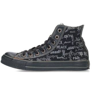 クロムハーツ(Chrome Hearts)のクロムハーツ ×コンバース CONVERSE CH CONVERSE CANVAS シルバー装飾キャンバスハイカットスニーカー メンズ 25cm(スニーカー)