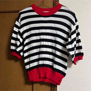 ダブルクローゼット(w closet)のダブクロ　トップス(カットソー(半袖/袖なし))