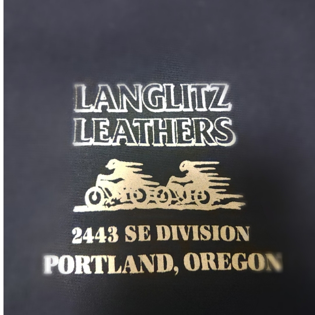 langlitz leathers パーカー　M　黒　ライダース 6