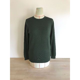 ジョンスメドレー(JOHN SMEDLEY)のジョンスメドレー/ニット/XS/ウール/補修箇所あり/ダークグリーン/セーター(ニット/セーター)