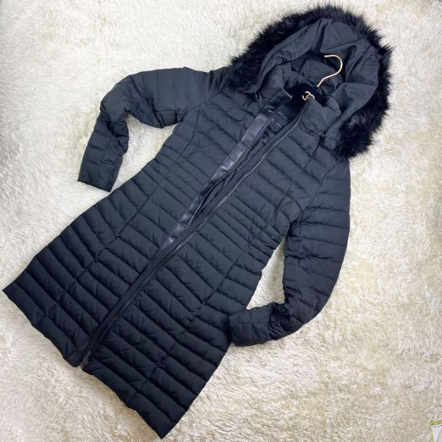 ZARA - ZARA BASIC ダウンコート ダウンジャケット ファー付 黒 Sの通販 by ササ'sSHOP|ザラならラクマ