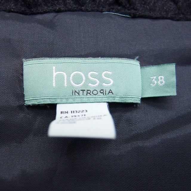 HOSU(ホス)のホス ジャケット 長袖 ダブル ウール シンプル 38 チャコールグレー レディースのジャケット/アウター(その他)の商品写真
