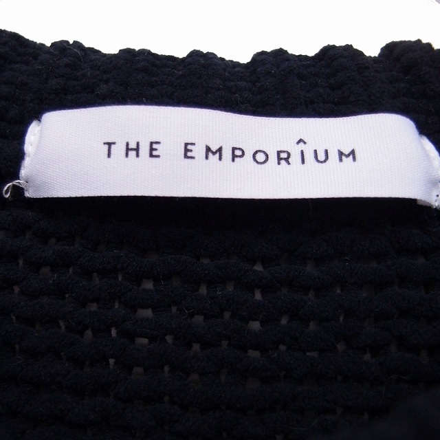 THE EMPORIUM(ジエンポリアム)のジ エンポリアム ニット セーター 長袖 シンプル L ブラック 黒 /KT31 レディースのトップス(ニット/セーター)の商品写真