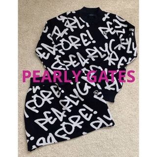 PEARLY GATES - 【美品】パーリーゲイツ　ニット　セーター　スカート　セットアップ　サイズ0 S