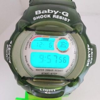 ベビージー(Baby-G)のBaby-G BGX-111 カスタム染色 グリーン💚(その他)