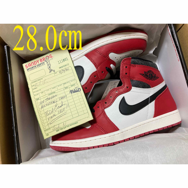 Nike Air Jordan 1 High OG  Chicago  28.0