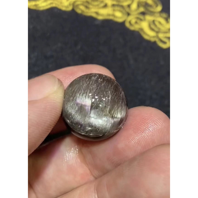 ⭐︎【高級】プラチナタイチンルチルクォーツ 丸玉 18mm