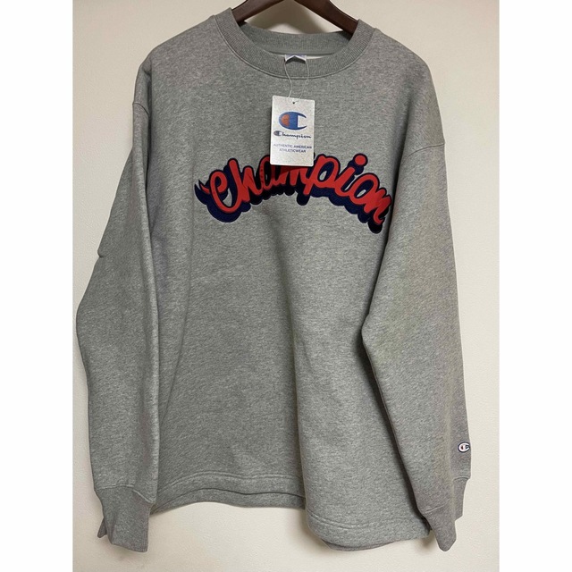 【新品/定価11,880円】champion 刺繍ロゴスウェット（XL）