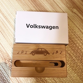 フォルクスワーゲン(Volkswagen)の【フォルクスワーゲン】　ウッドスピーカー　ノベルティ(ノベルティグッズ)
