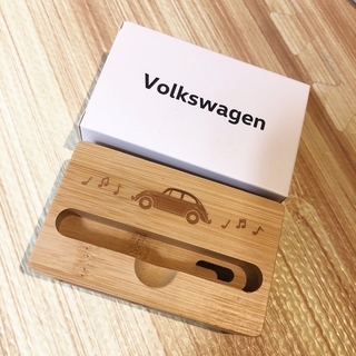 【Volkswagen】　ウッドスピーカー　ノベルティ