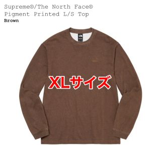 シュプリーム(Supreme)のSupreme The North Face  Pigment L/S XL 茶(Tシャツ/カットソー(七分/長袖))