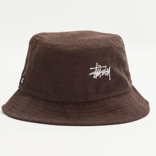 ステューシー(STUSSY)の海外限定❗️STUSSY ステューシー  コード　バケットハット　ブラウン(ハット)