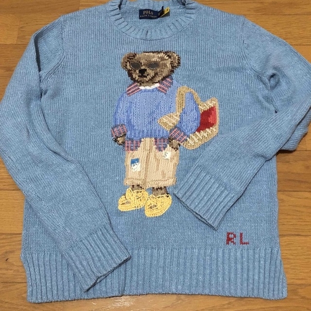 POLO RALPH LAUREN(ポロラルフローレン)のポロベア POLO サングラスベア ウール&カシミア レディース ニット レディースのトップス(ニット/セーター)の商品写真