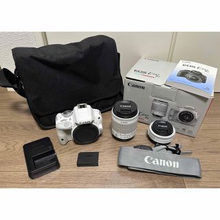 キヤノン(Canon)のCanon EOS kiss x7 ホワイト　ダブルレンズキット2(デジタル一眼)