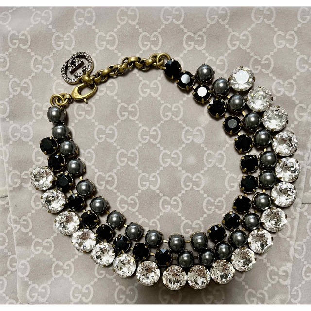 中古価格12万円で購入 GUCCI ゴージャス&シック ネックレス パーティー