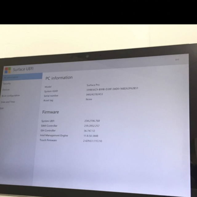 Surface Pro 5 ジャンク品