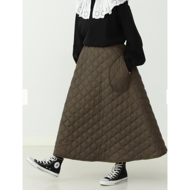 CAROLINA GLASER キルティング　ボリューム　マキシロング　スカート