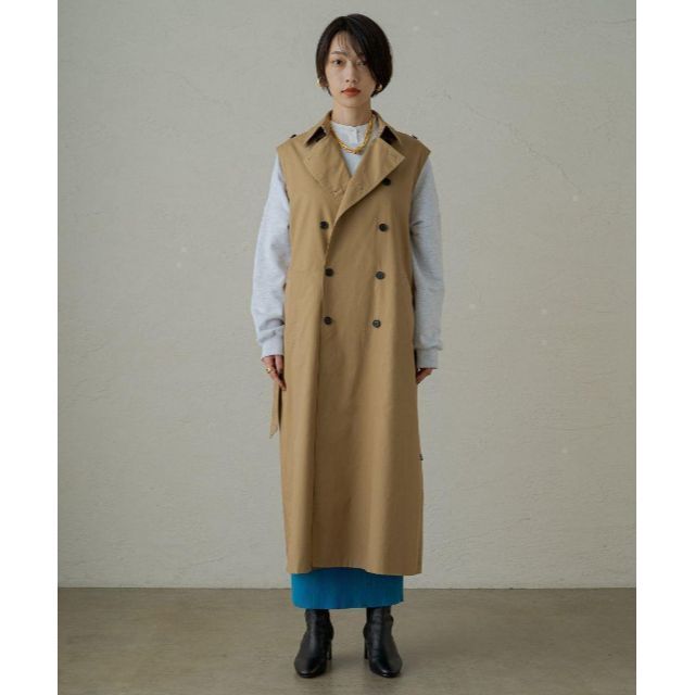 Loungedress(ラウンジドレス)のLoungedress 　3WAYトレンチ　ベージュ レディースのジャケット/アウター(トレンチコート)の商品写真