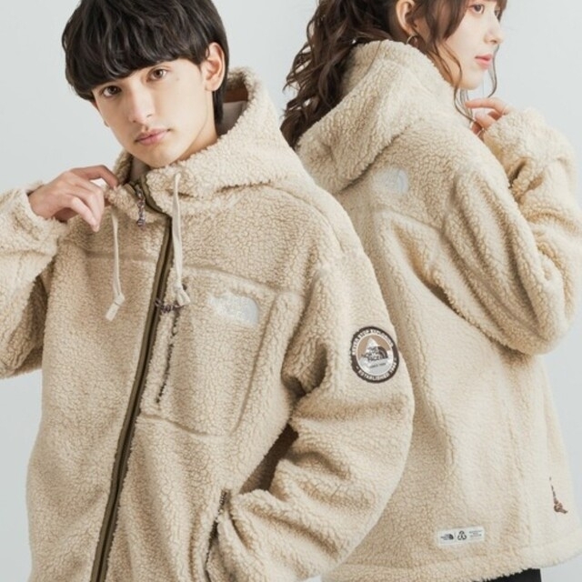 THE NORTH FACE(ザノースフェイス)の最新作【日本未発売】ノースフェイス プレイグリーンフリースフードジャケット　XL メンズのジャケット/アウター(ナイロンジャケット)の商品写真