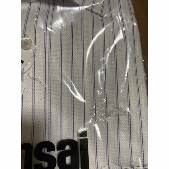 Kansai Yamamoto(カンサイヤマモト)のYシャツ　長袖　Mサイズ　40 80 ストライプ　カンサイ メンズのトップス(シャツ)の商品写真