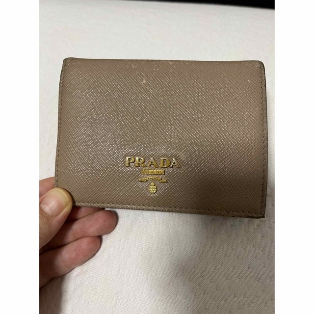 PRADA(プラダ)のプラダ　PRADA ミニウォレット　ベージュ メンズのファッション小物(折り財布)の商品写真