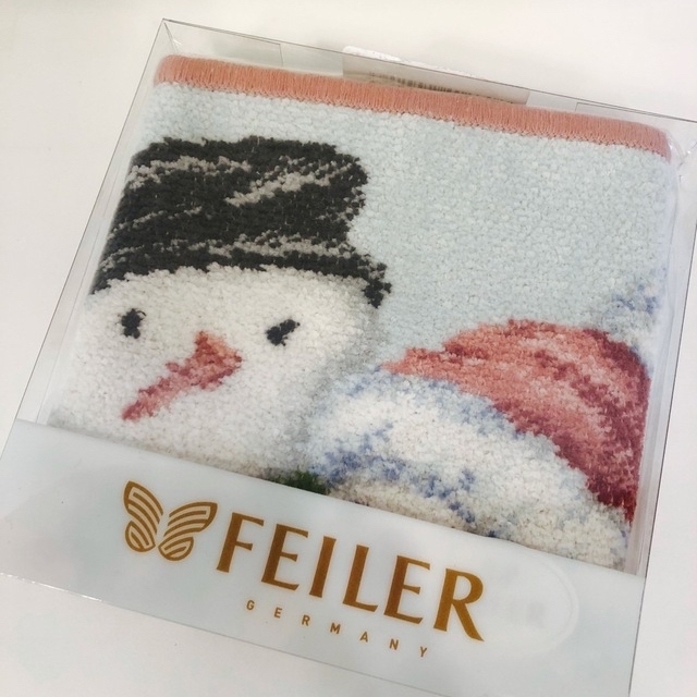 FEILER ウィンターシーズンタオルハンカチ  2セット　クリスマス