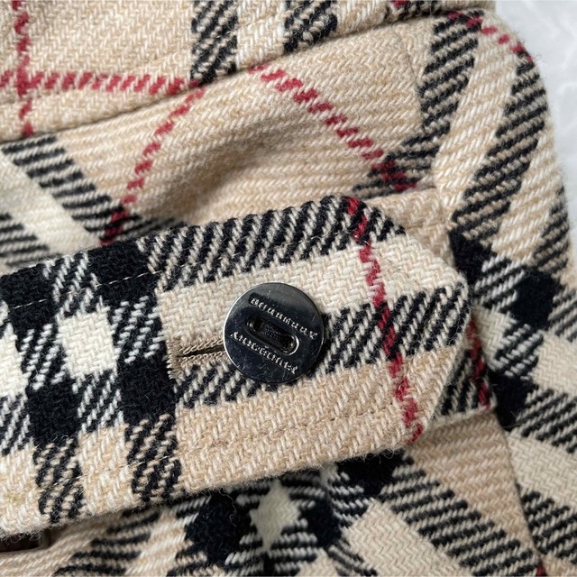 BURBERRY(バーバリー)のBurberry London ノバチェック カシミヤ混　ラップスカート レディースのスカート(ひざ丈スカート)の商品写真