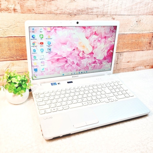 VAIO❣ブルーレイDVD✨WEBカメラ❣大容量750GB❣ピンクノートパソコン