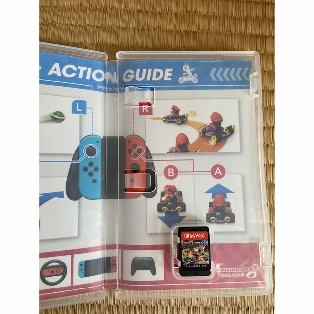 Nintendo Switch(ニンテンドースイッチ)のマリオカート8 デラックス  ジョイコンハンドル2個セット正規品　Switch エンタメ/ホビーのゲームソフト/ゲーム機本体(家庭用ゲームソフト)の商品写真